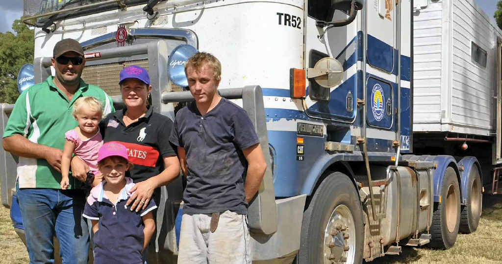 Trent Cooper and his family, wife Jane, 18-month-old Mackenzie, six-year-old Ashley and their friend Phillip Chalcraft trekked from WA for the polocrosse nationals. Trent Cooper and his family, wife Jane, 18-month-old Mackenzie, six-year-old Ashley and their friend Phillip Chalcraft trekked from WA for the polocrosse nationals.